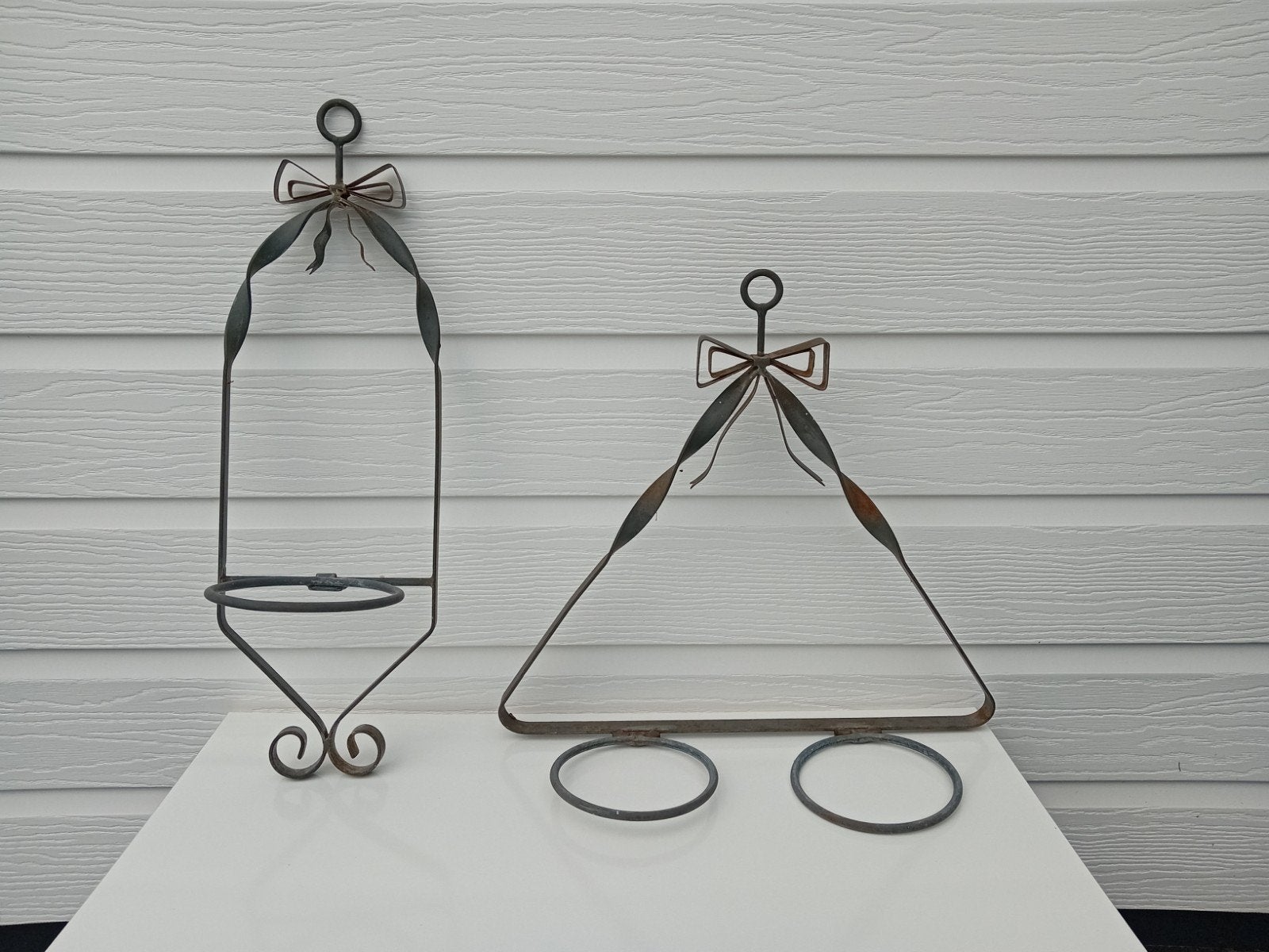 ijzeren plantenhangers, Tuin en Terras, Tuinwanddecoratie, Ophalen