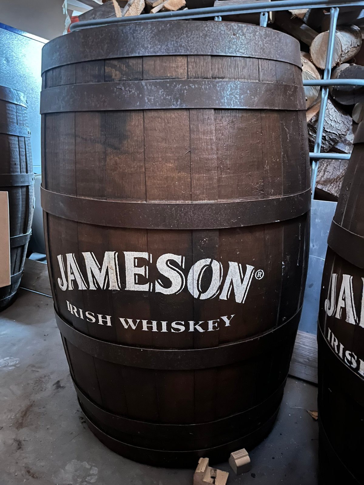 Jameson houten whiskeyvat ton, 150 liter of meer, Ophalen, Zo goed als nieuw, Hout