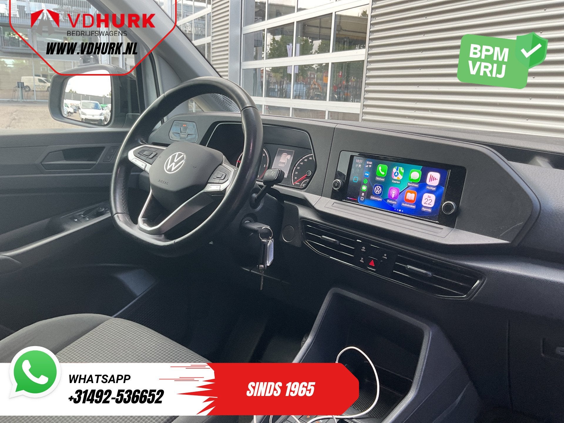 Volkswagen Caddy Cargo Maxi 2.0 TDI 125 pk DSG Aut. Carplay/, Stof, Gebruikt, Euro 6, 4 cilinders