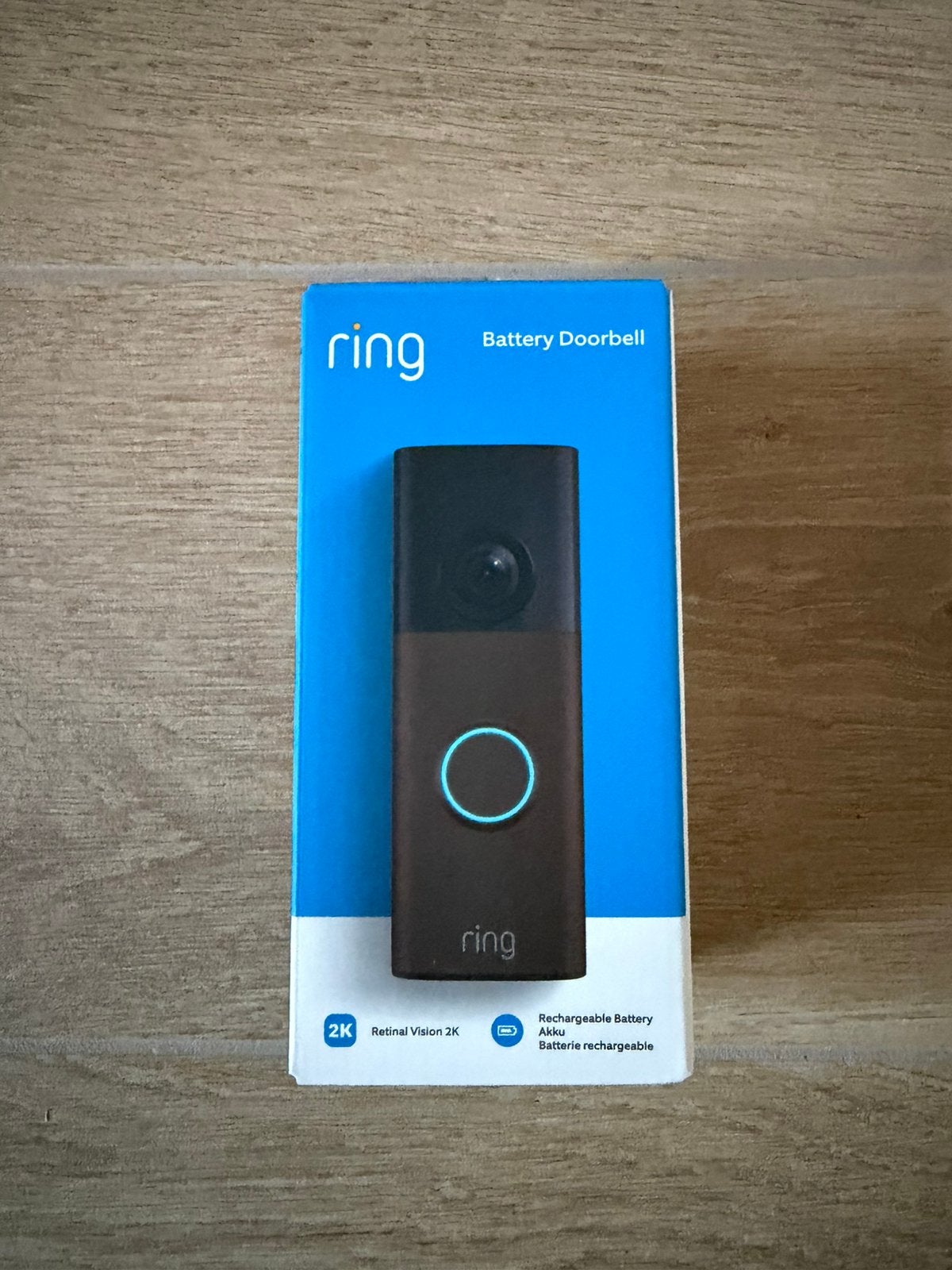 Ring Battery Video Doorbell 2K – Matte Mocha – Nieuw in doos, Ophalen of Verzenden, Ingebouwde camera, Nieuw, Draadloos