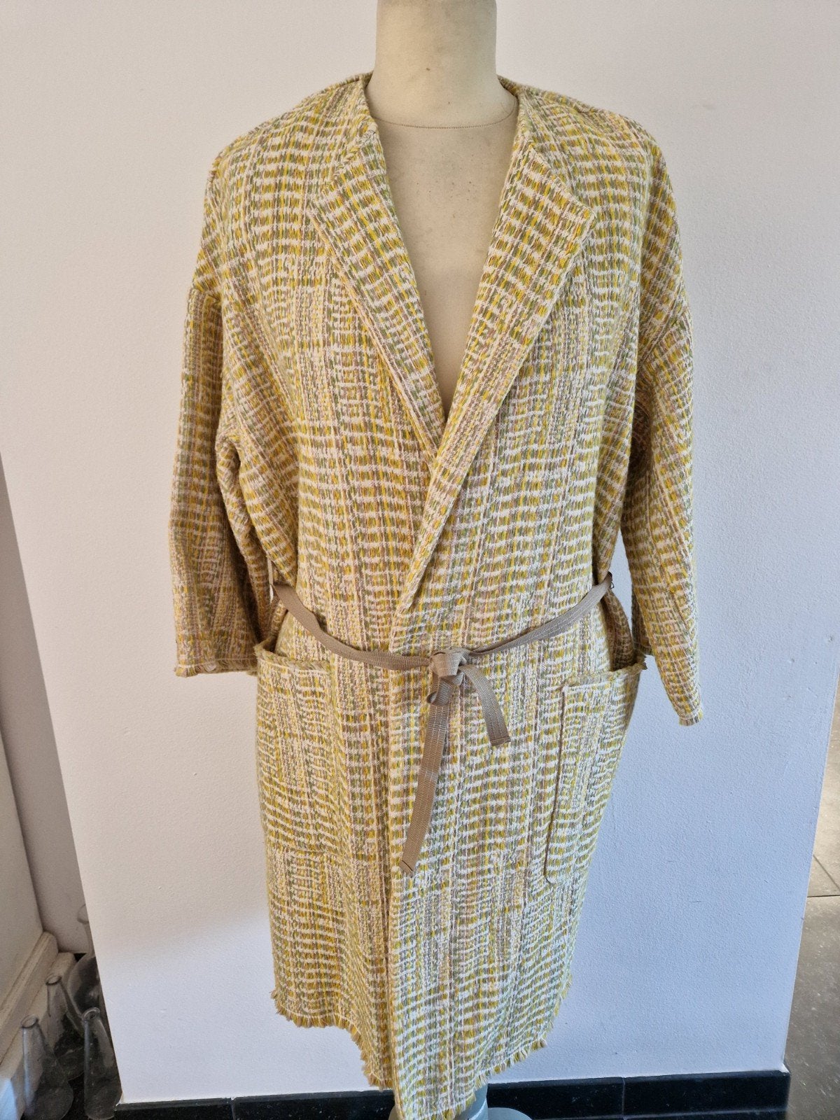 Compagnia Italiana jas maat 46 - Katoen, polyester, acryl, Kleding | Dames, Geel, Maat 46/48 (XL) of groter, Compagnia Italiana