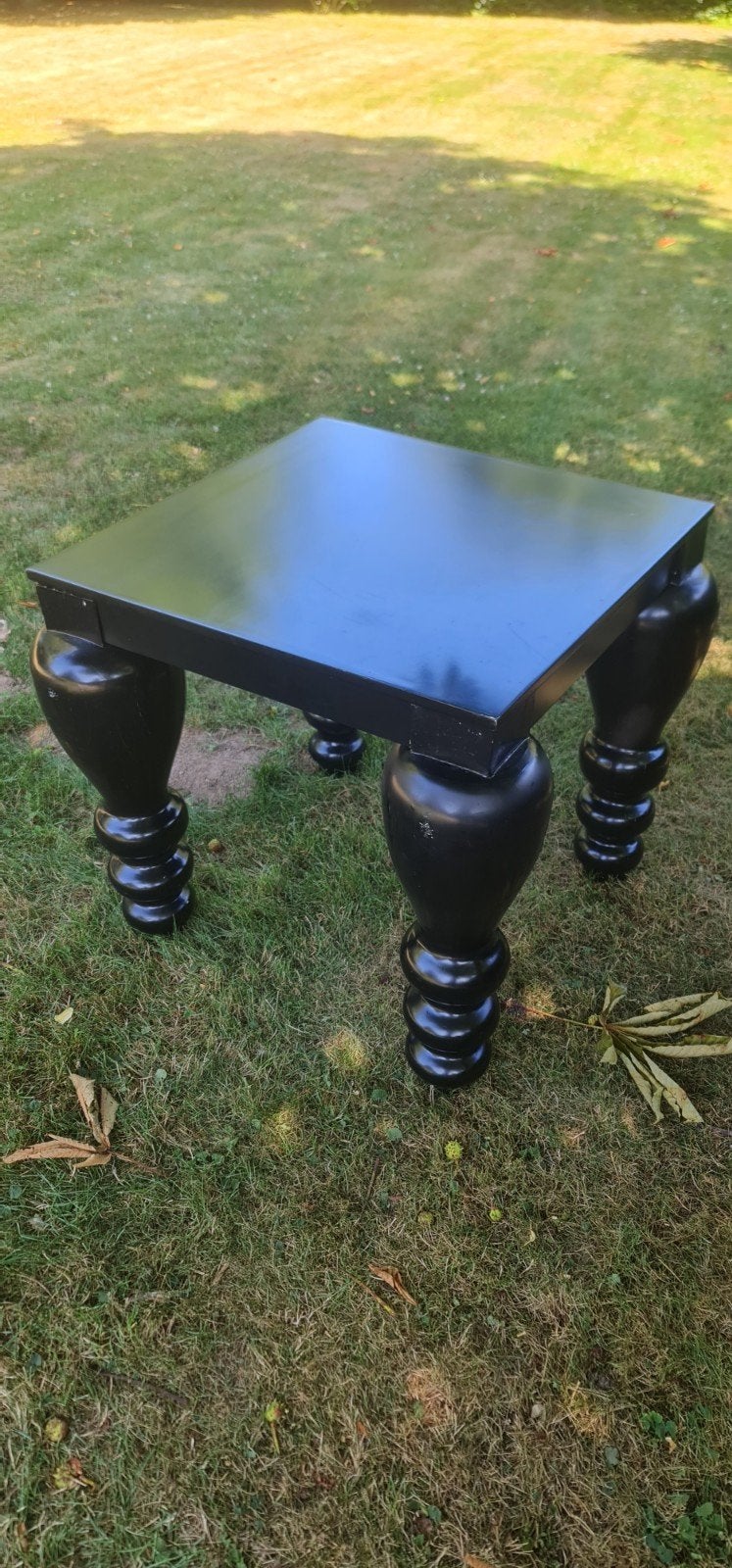 Barokke Tafel Zwart 80x80x80 - teab, Ophalen, Gebruikt, Vierkant, 50 tot 100 cm
