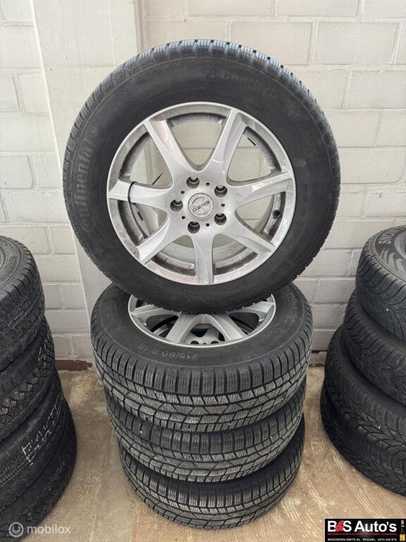 Winterset Continental + Enzo  Opel Zafira C ('16-'18), Ophalen, 16 inch, Banden en Velgen, Winterbanden