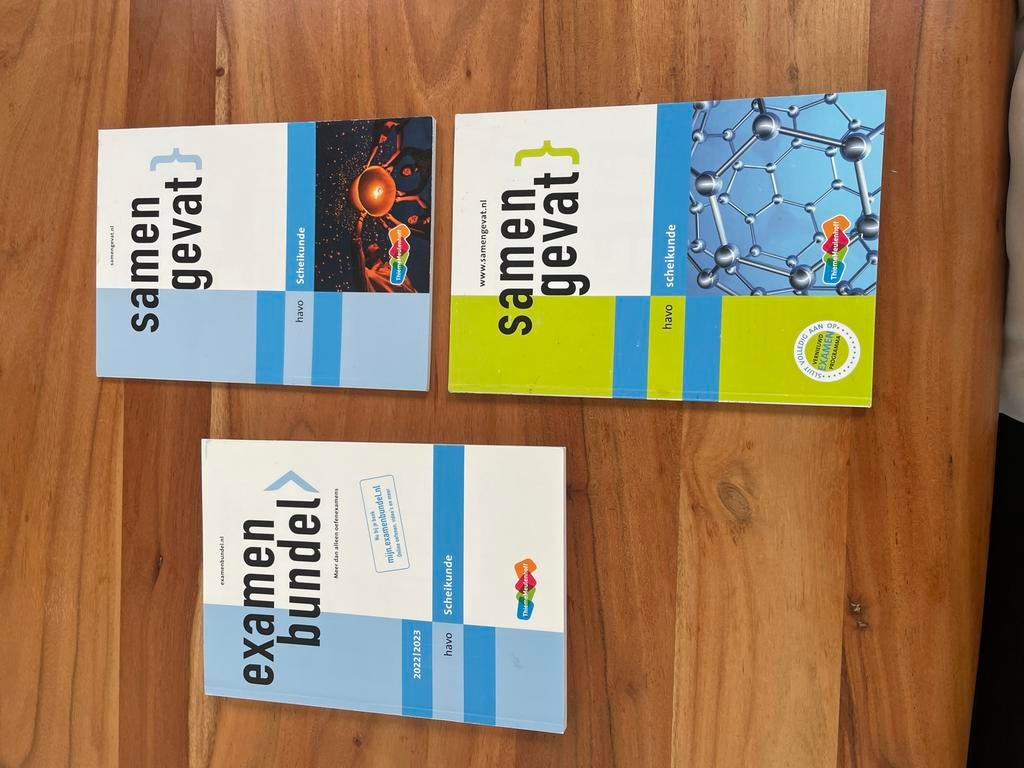 Examenbundel en Samengevat Scheikunde HAVO, Ophalen of Verzenden, Beta, Zo goed als nieuw, Niet van toepassing