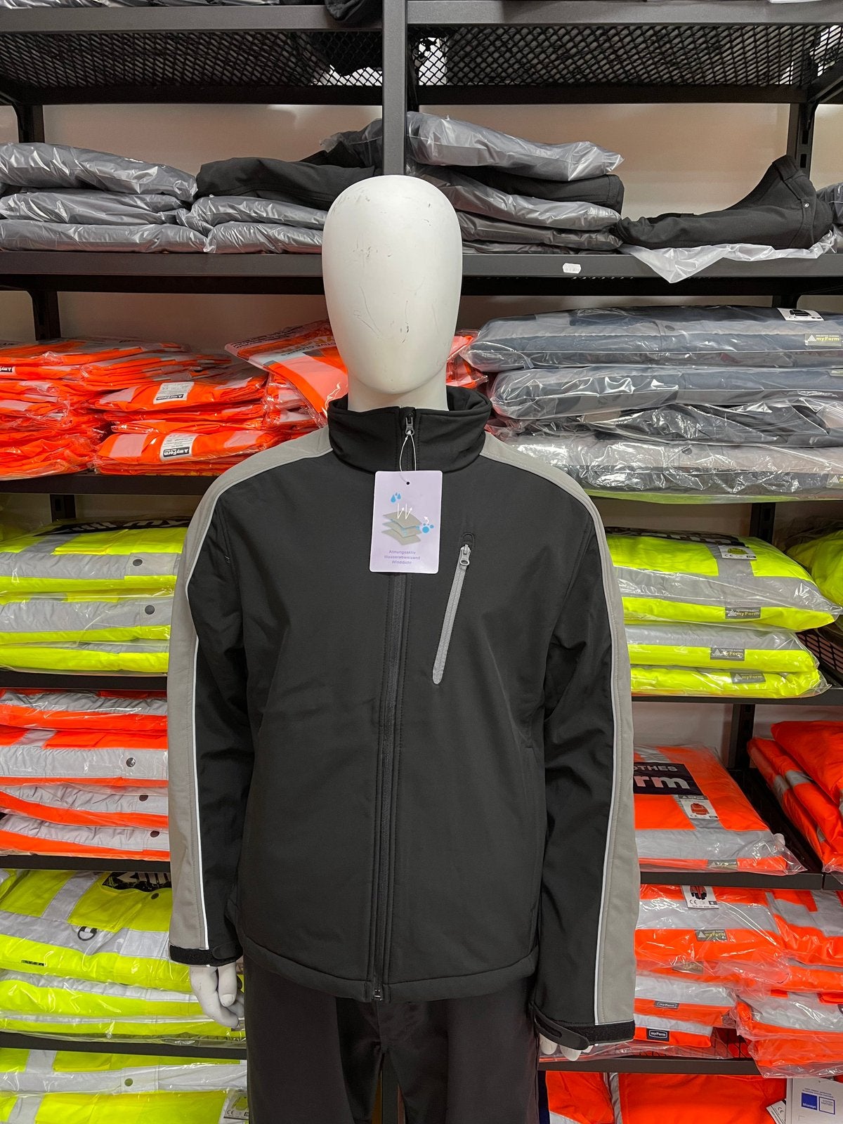 Pka softshell werkjas M,XL,2XL,3XL €30.25 werkkleding, B, Zwart, Nieuw, Overige maten