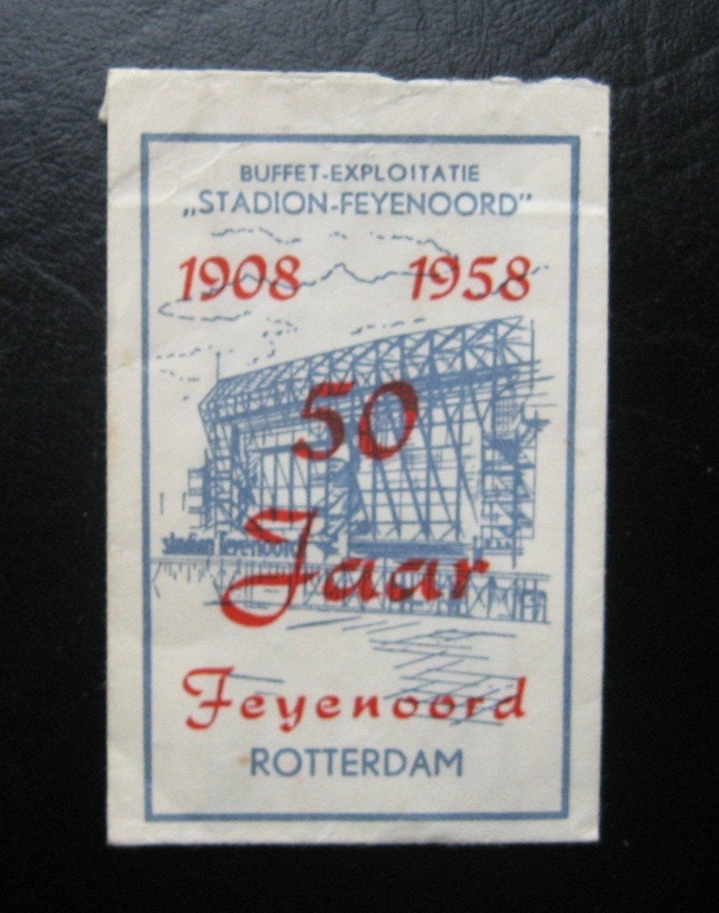 17-5877 Rotterdam - Stadion Feyenoord 50 jaar, Ophalen of Verzenden, Nederland