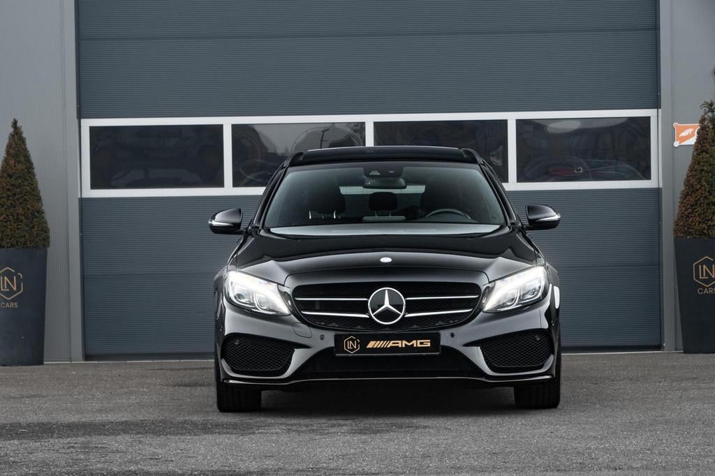 Mercedes C-klasse Estate 400 4MATIC |Pano|Leder|Burmester, Automaat, Met garantie (alle), Automatische klimaatregeling, Vierwielaandrijving
