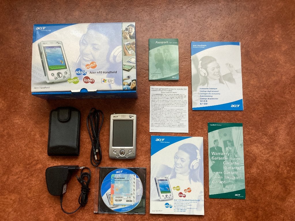 Acer n10 Handheld PDA - Volledig Compleet in Originele Doos, Telecommunicatie, Pda's, Gebruikt, Ophalen of Verzenden, Met stylus of aanraakpen