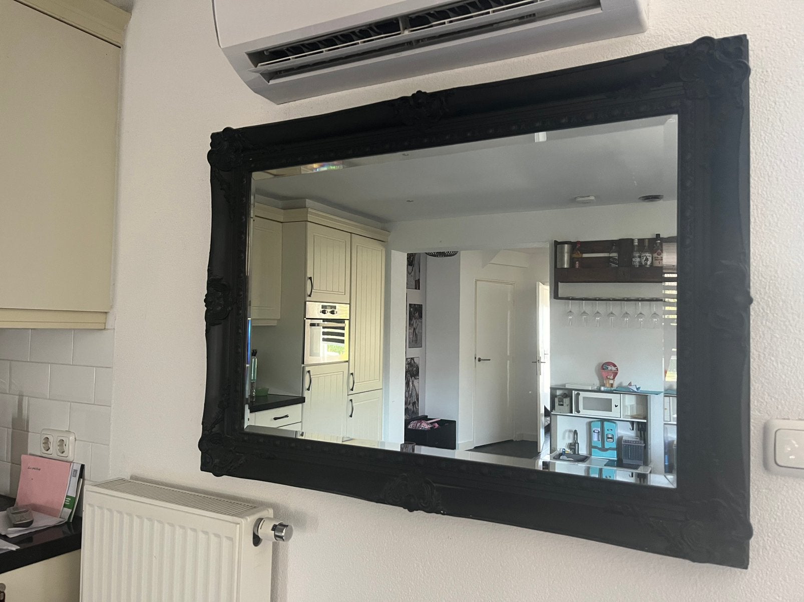 Barok spiegel, Huis en Inrichting, Ophalen, Gebruikt, Rechthoekig, Minder dan 100 cm
