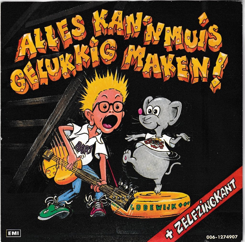 bart - alles kan een muis gelukkig maken (piraat/1989), 7 inch, Ophalen of Verzenden, Zo goed als nieuw, Beschermende buitenhoes