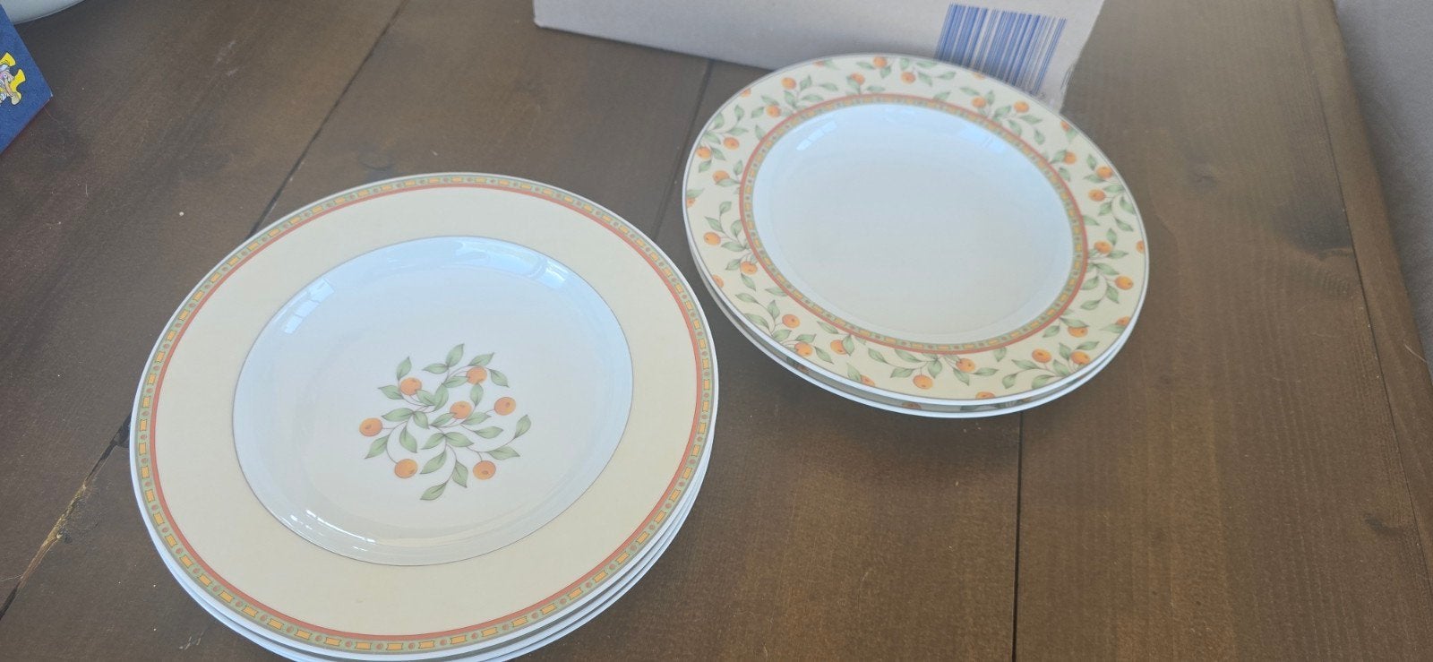 5 Diepe borden "koffietijdservies", Huis en Inrichting, Ophalen of Verzenden, Zo goed als nieuw, Bord(en), Overige stijlen