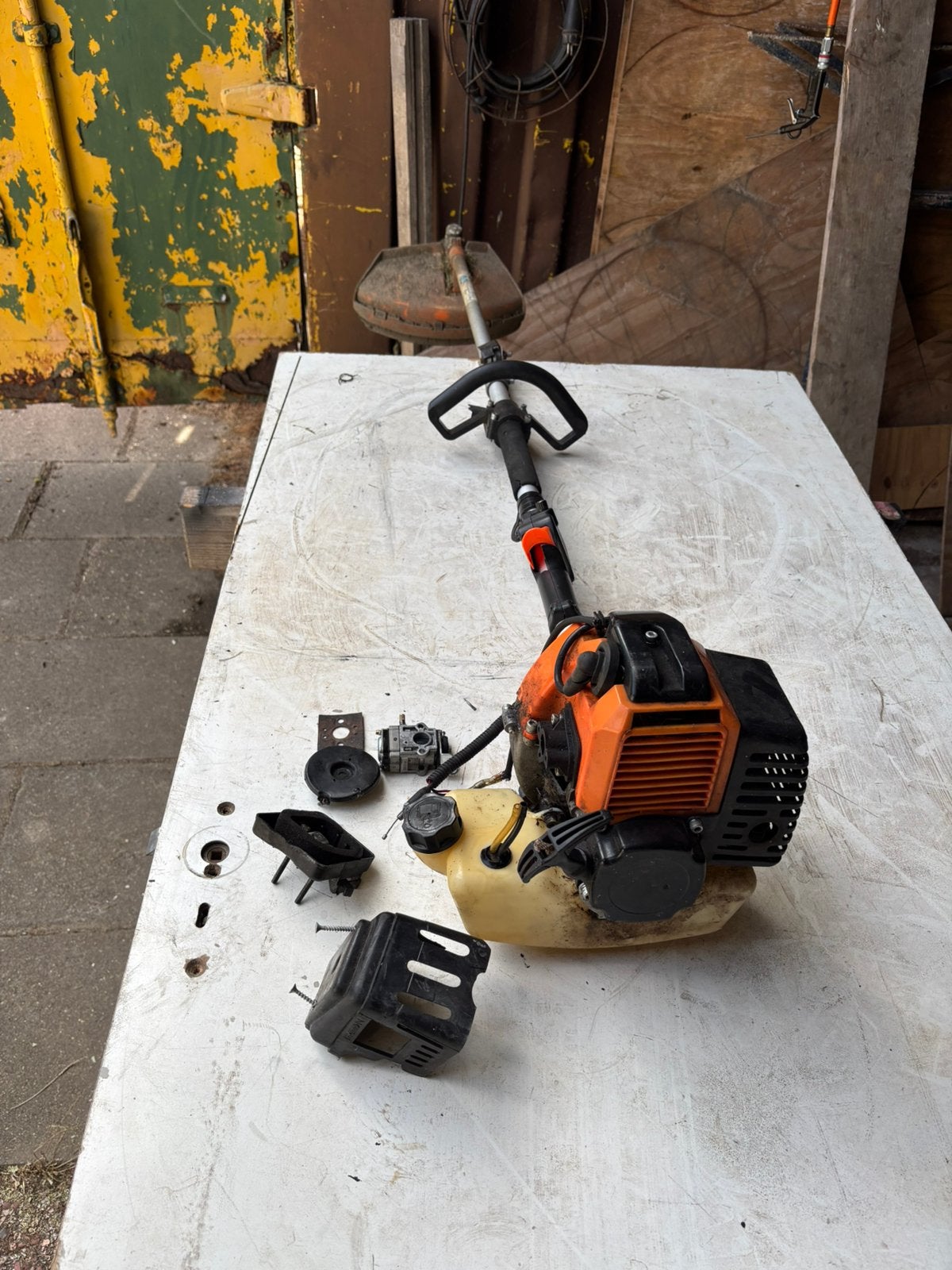 Bosmaaier voor onderdelen, Tuin en Terras, Bosmaaiers, Ophalen, Zo goed als nieuw, Benzine