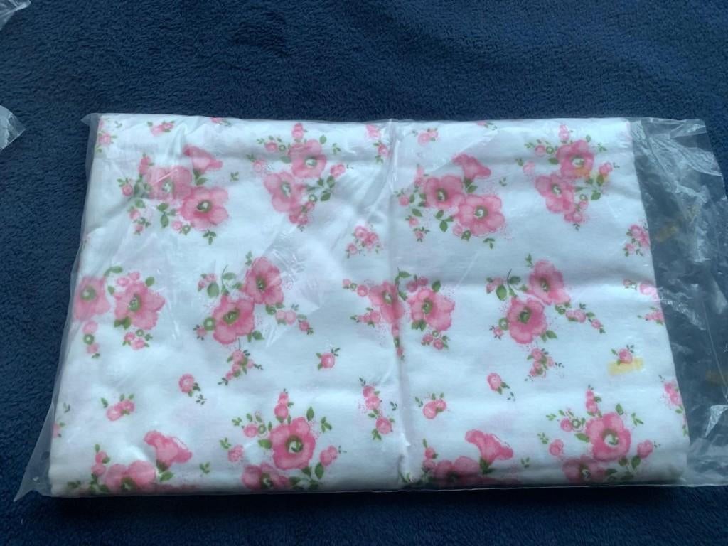 Katoenen laken flanel, Eenpersoons, Nieuw, Ophalen of Verzenden, Wit