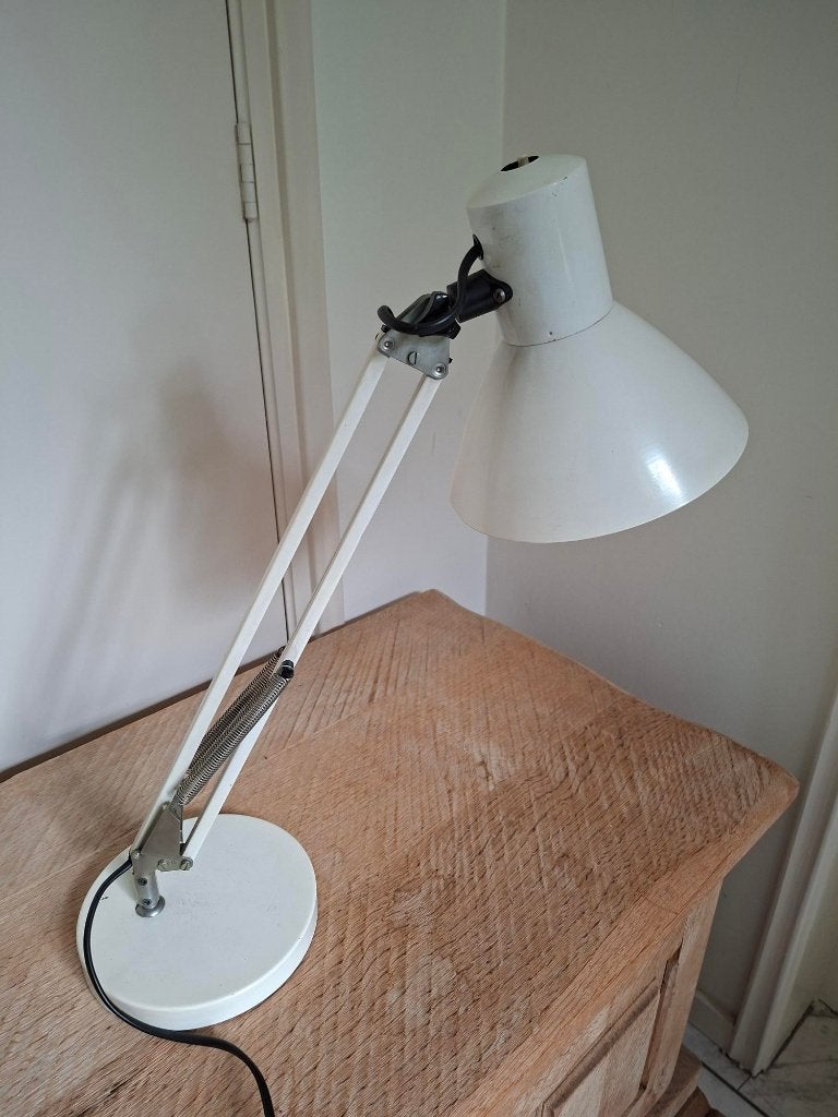 vintage Massive bureaulamp architectenlamp industrieel retro, Ophalen of Verzenden
