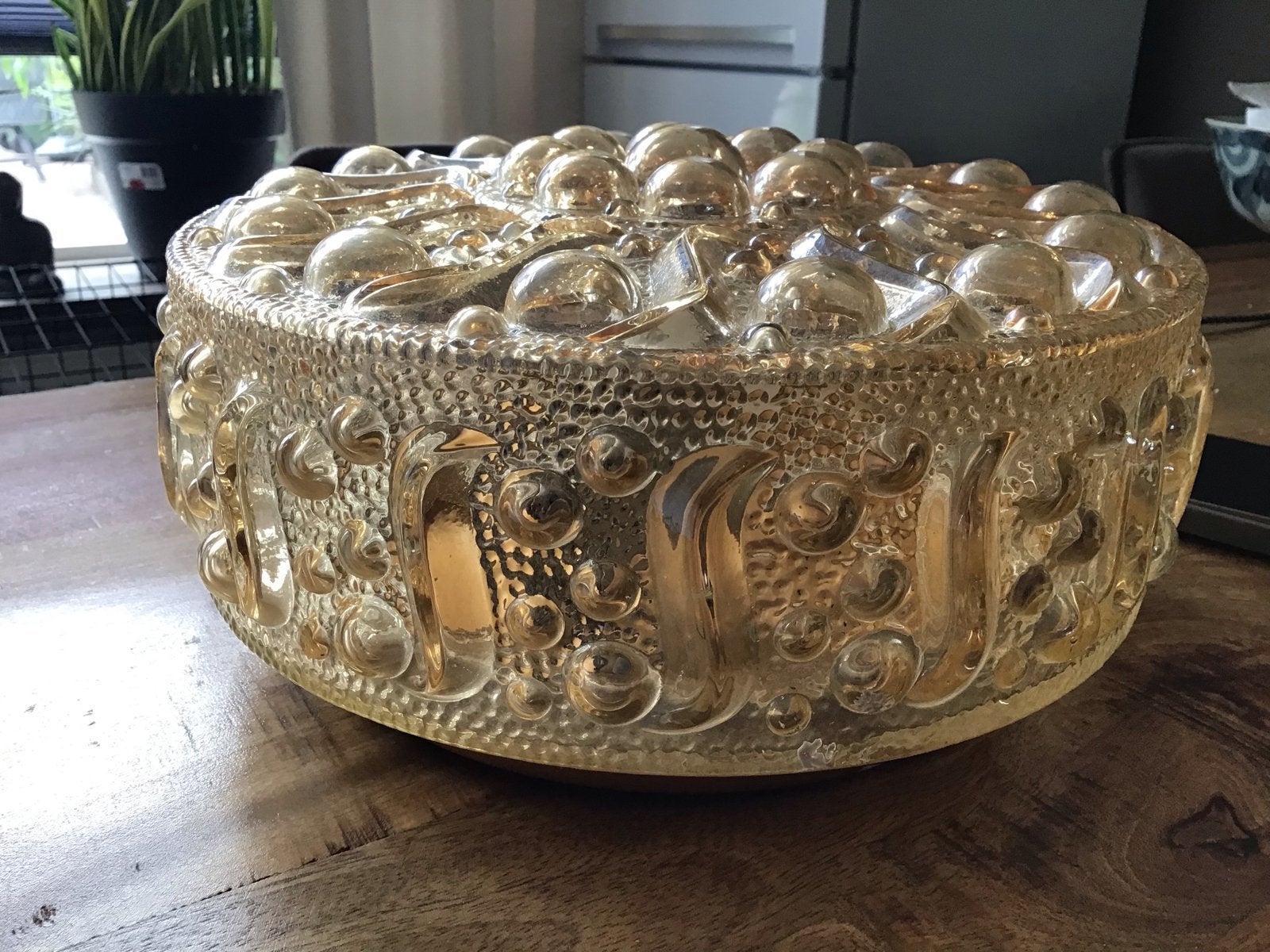 Helena Tynell Glashütte Limburg Amber Plafondlamp 30cm, Antiek en Kunst, Ophalen