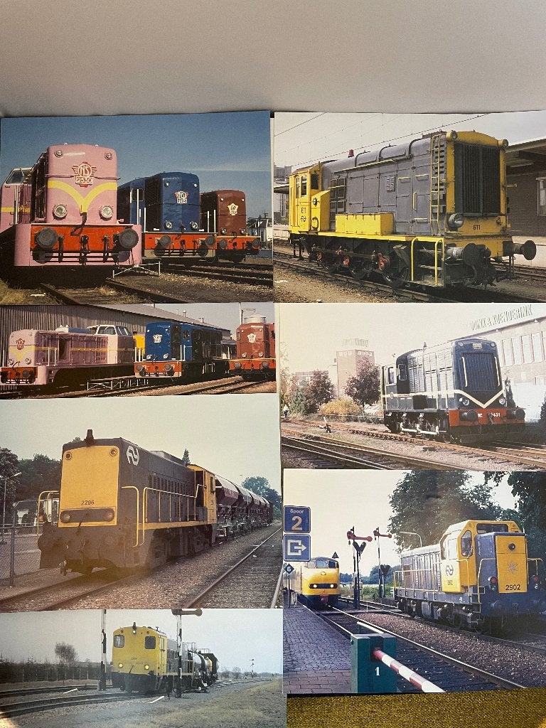 7 NS Diesel loc afbeeldingen (ca. 30x21 cm.), Hobby en Vrije tijd, Modeltreinen | H0, Overige merken, Gelijkstroom of Wisselstroom