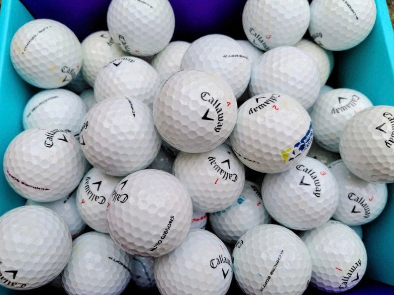 100 stuks Callaway Chrome soft, Sport en Fitness, Ophalen of Verzenden, Zo goed als nieuw, Bal(len), Callaway