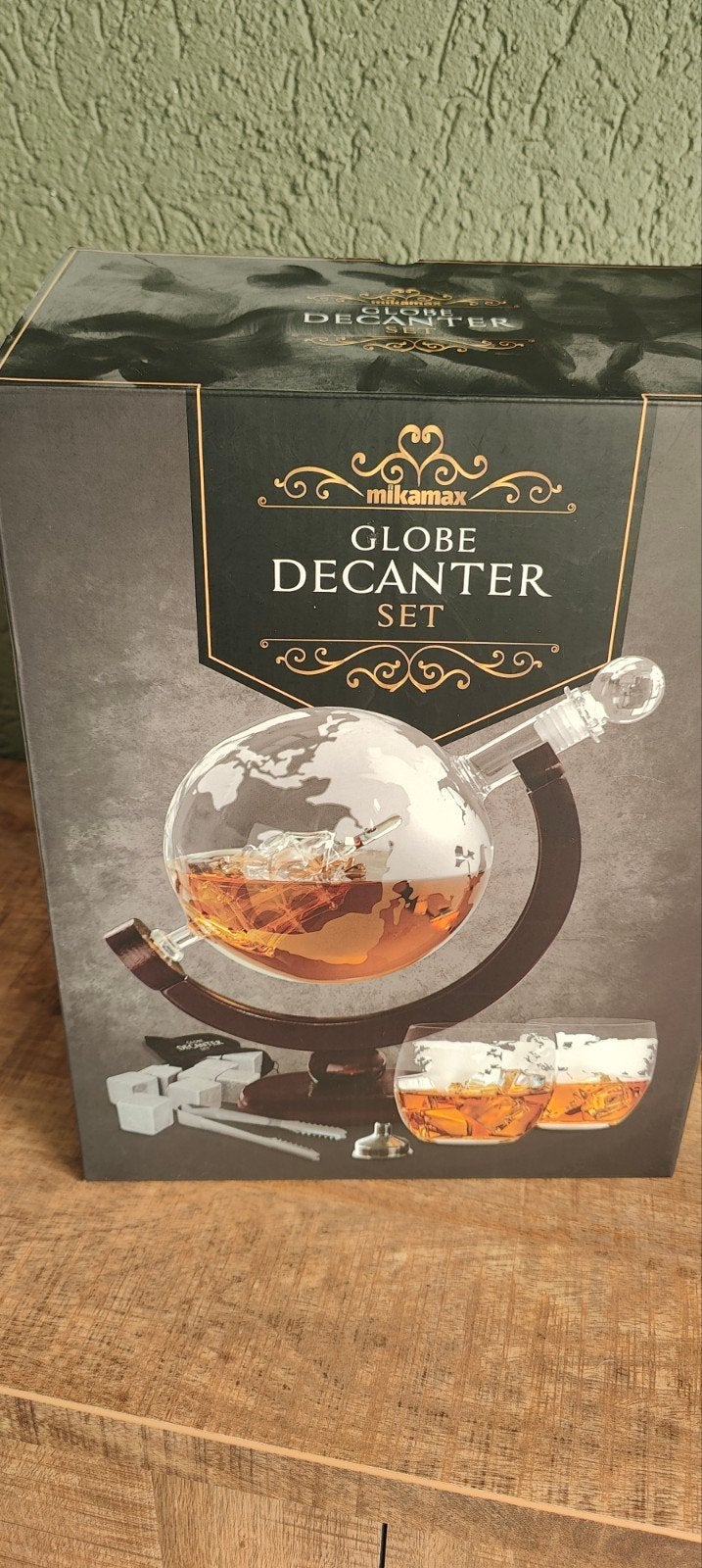 Mikamax Globe Decanter Set - Nieuw in doos, Ophalen, Nieuw, Klassiek, Glas