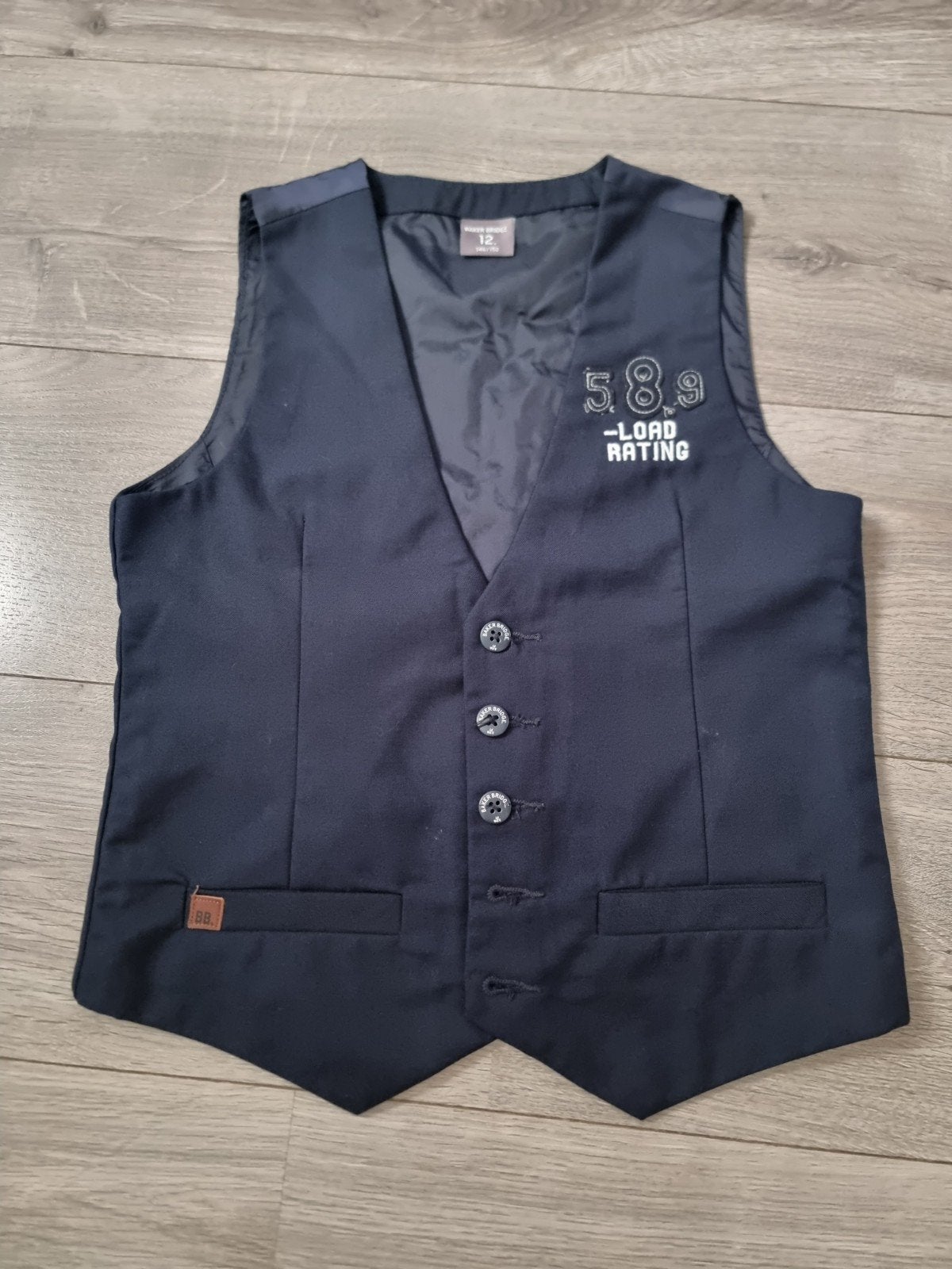 Marineblauw gilet Baker Bridge, maat 146-152 (JM6), Ophalen of Verzenden, Zo goed als nieuw, Meisje, Trui of Vest