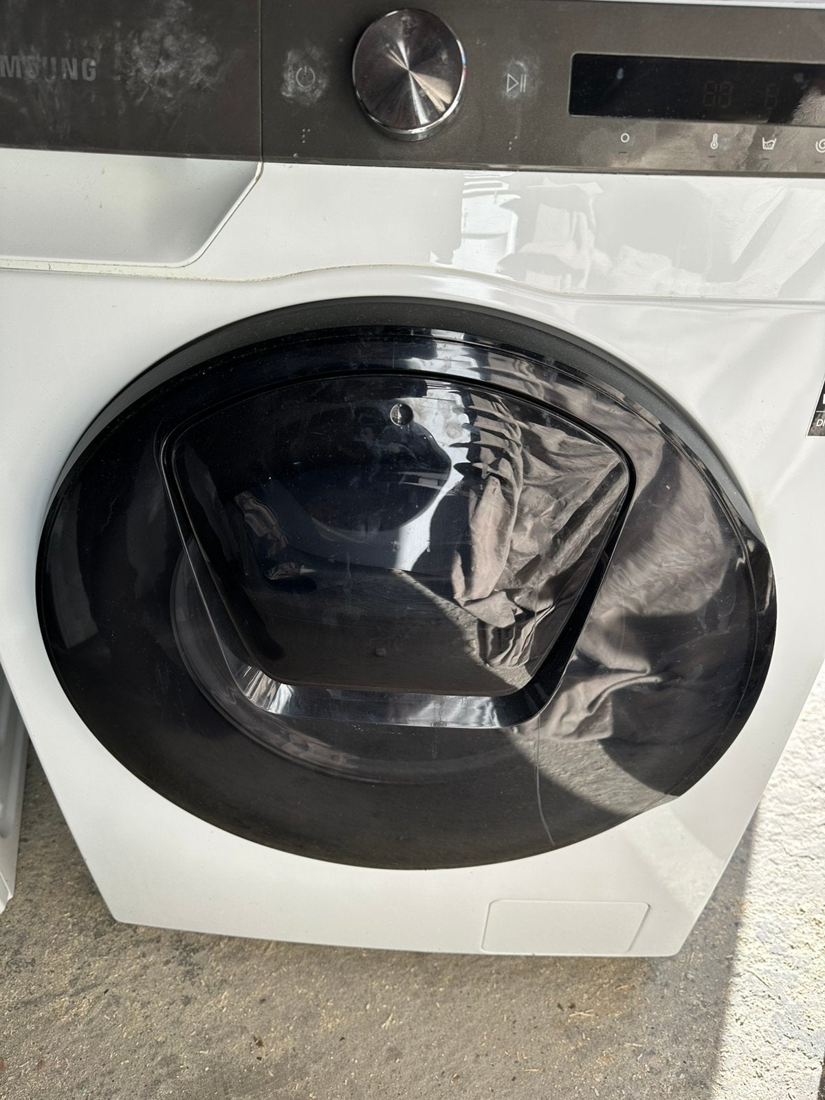 Was en droogcombinatie samsung, 6 tot 8 kg, Ophalen, Zo goed als nieuw, Minder dan 85 cm