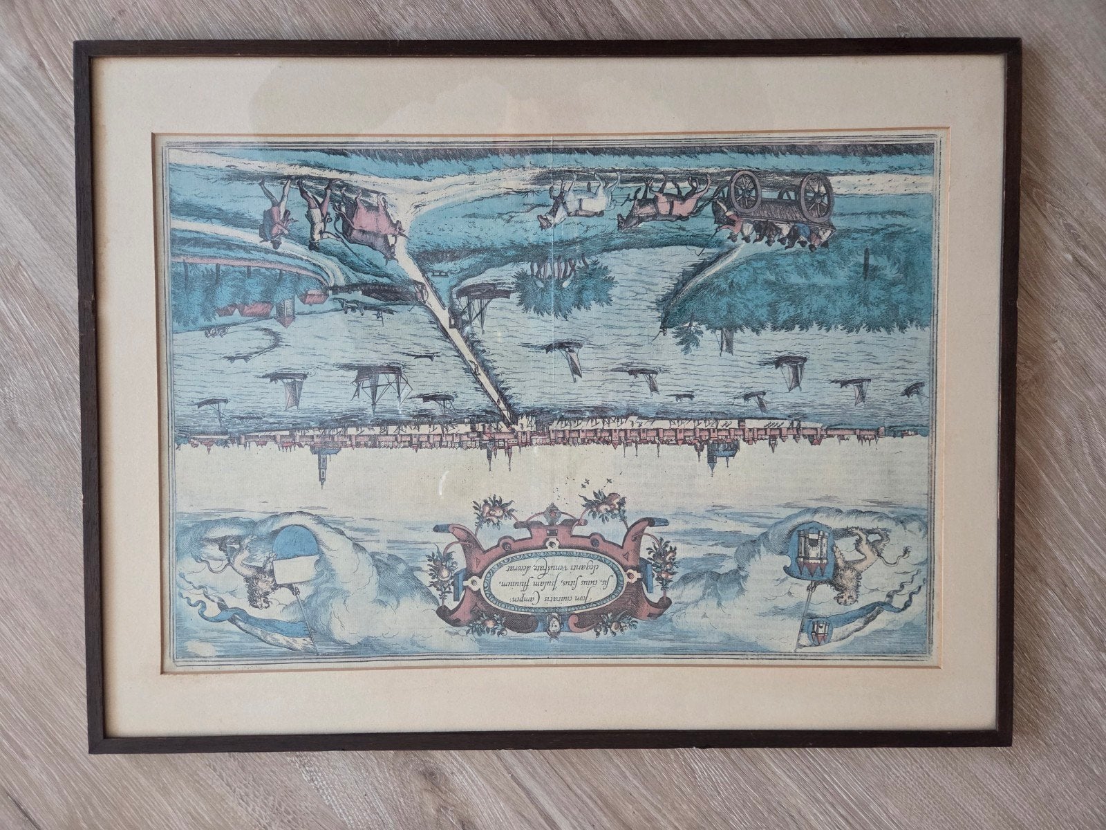 Kampen circa 1581 oude haven, Antiek en Kunst, Ophalen of Verzenden