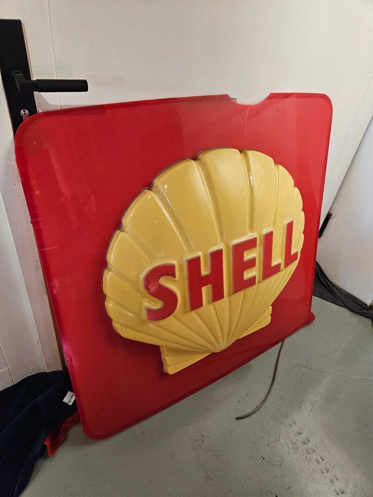 Groot Shell reclamebord - 111x112,5 cm, Ophalen, Gebruikt