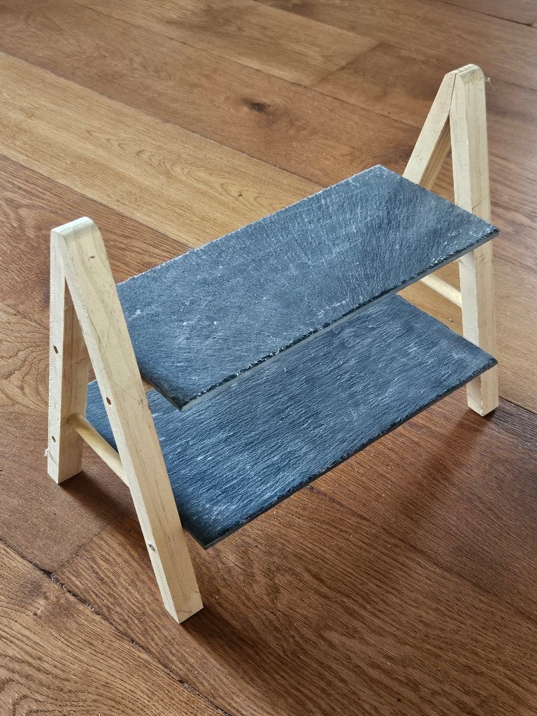 Etagere voor hapjes, Ophalen of Verzenden, Gebruikt, Etagère, Hout