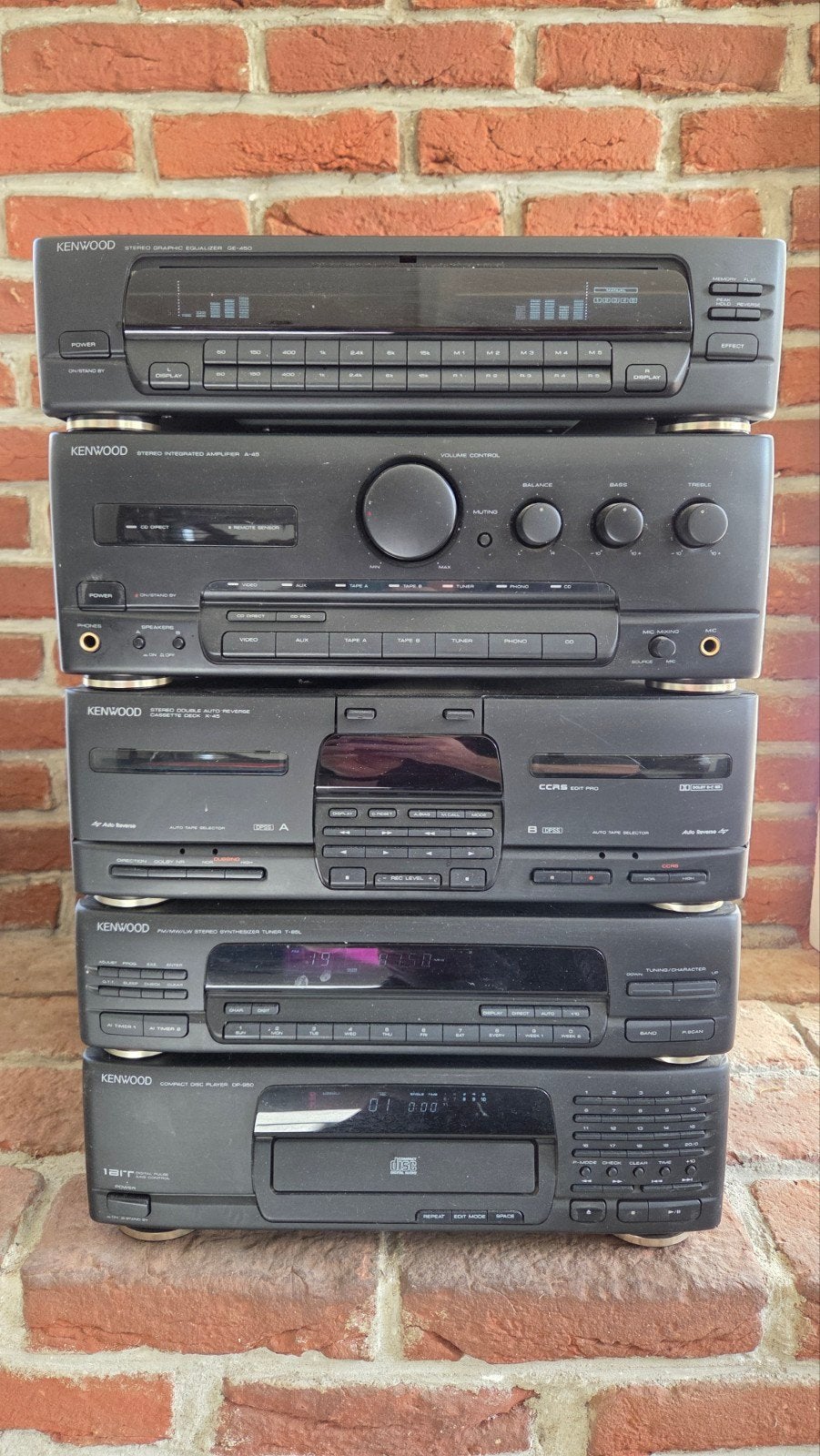 Kenwood Stereo Set met Versterker Tuner Cassettedeck CD-sp, Ophalen, Gebruikt, Tuner of Radio, Losse componenten