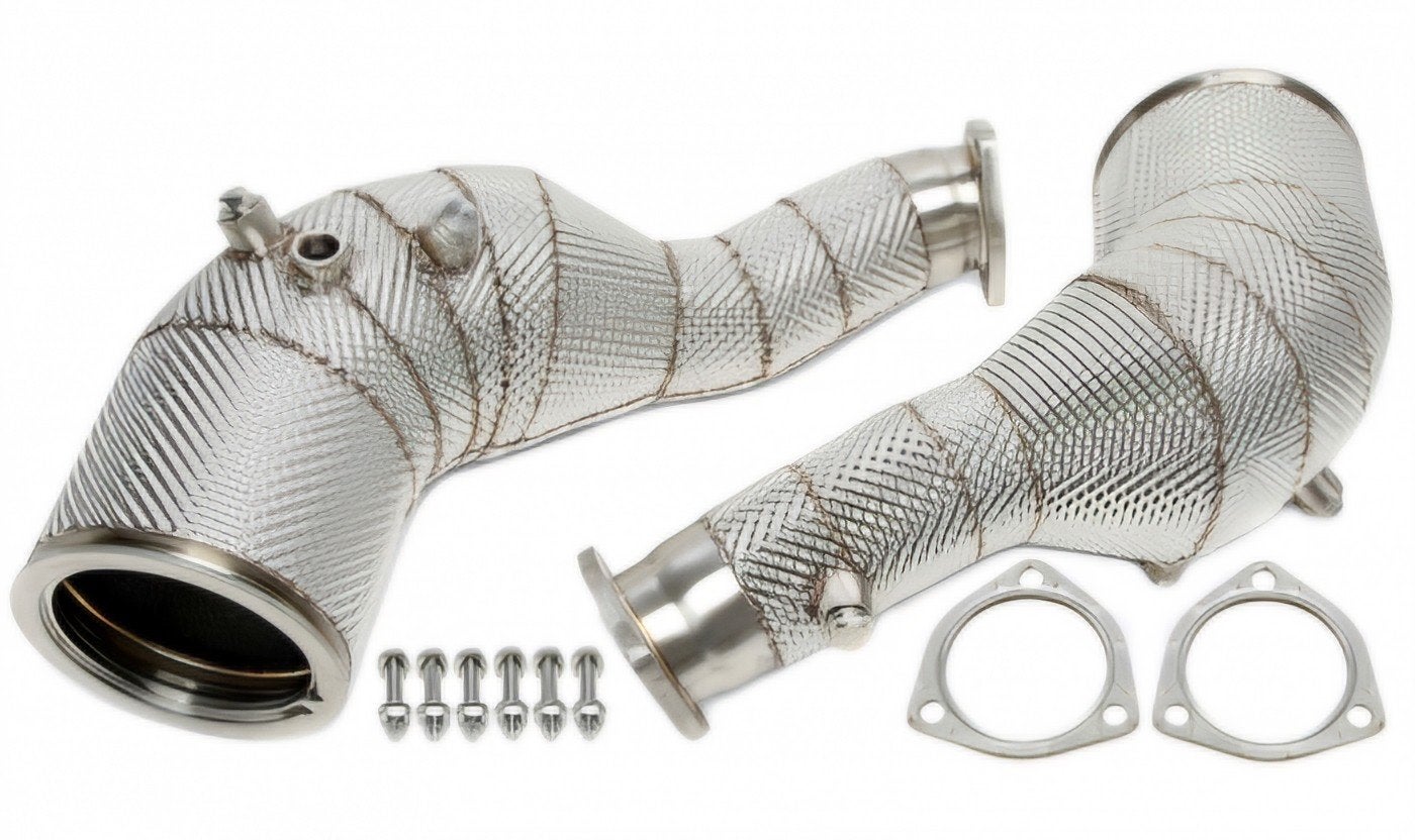 Uitlaat downpipe 200 cells opf delete AUDI RS7 C8 4.0T 2023+, Ophalen of Verzenden, PERFORMANCE-EXHAUST.NL, INFO@PERFORMANCE-EXHAUST.NL