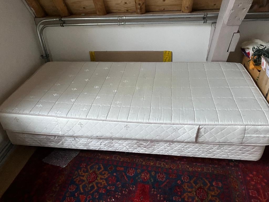 boxspring 1 persoons, Ophalen, Gebruikt, 90 cm, Eenpersoons