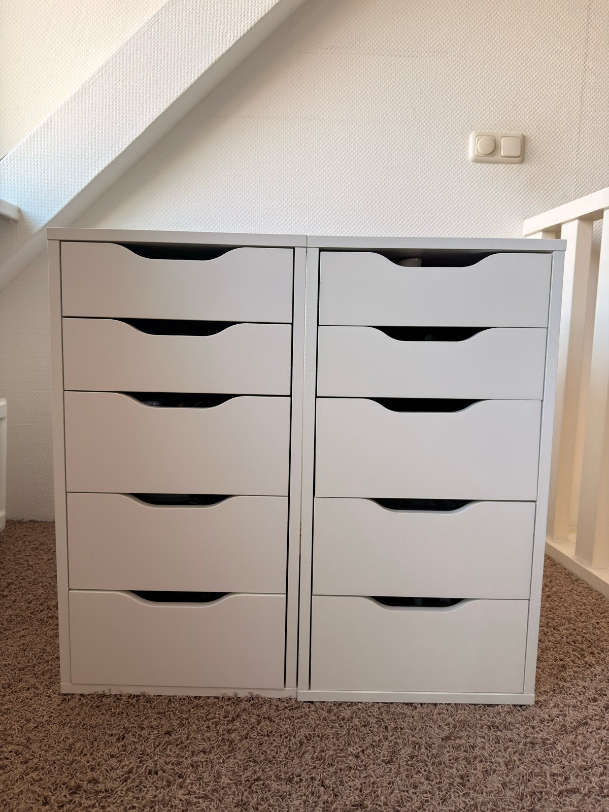 IKEA Alex ladeblok met 5 lades (wit), Ophalen, Overige materialen, Gebruikt, 5 laden of meer