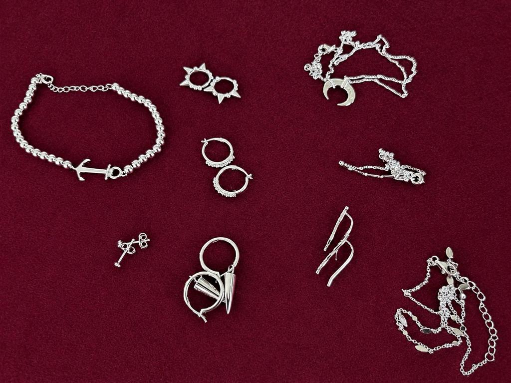 Partijhandel / restpartij 925 zilveren sieraden nieuw, Antiek en Kunst, Ophalen, Zilver