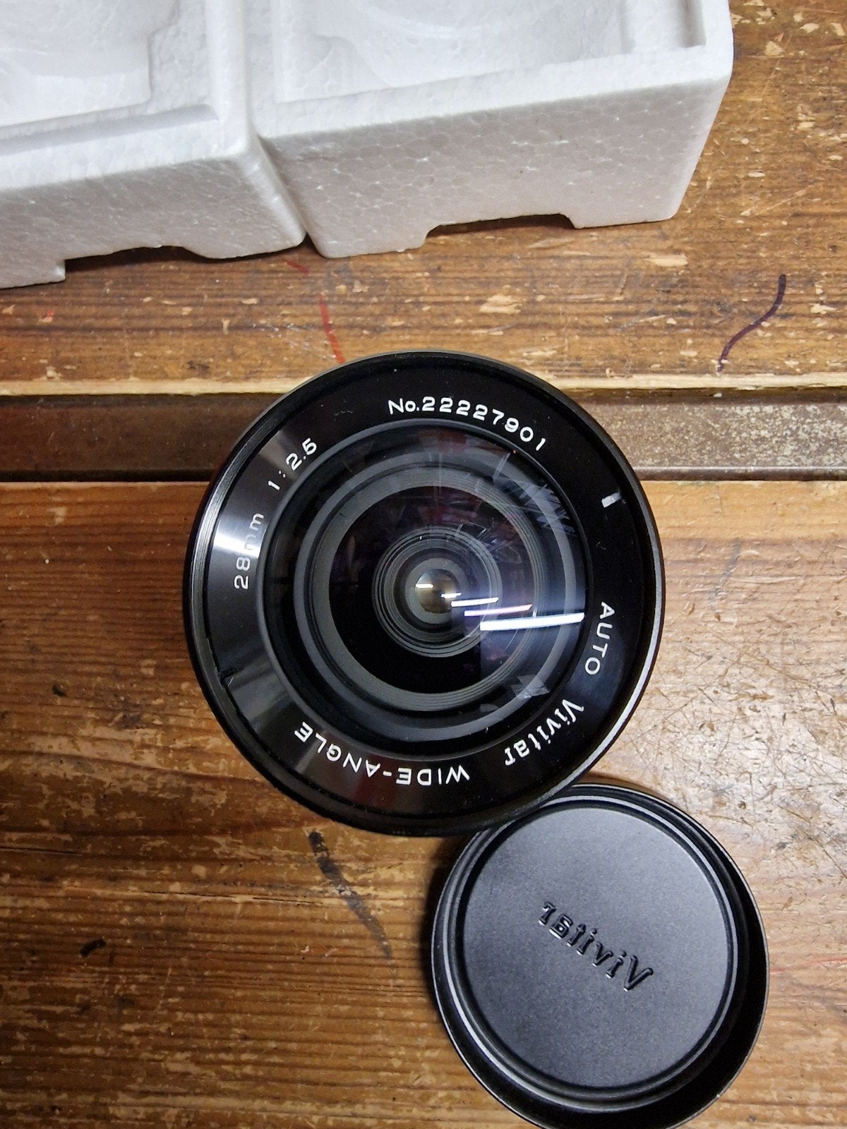 Vivitar Automatic Fixed Mount Lens Wide Angle 28mm f2.5, Ophalen, Zo goed als nieuw, Groothoeklens
