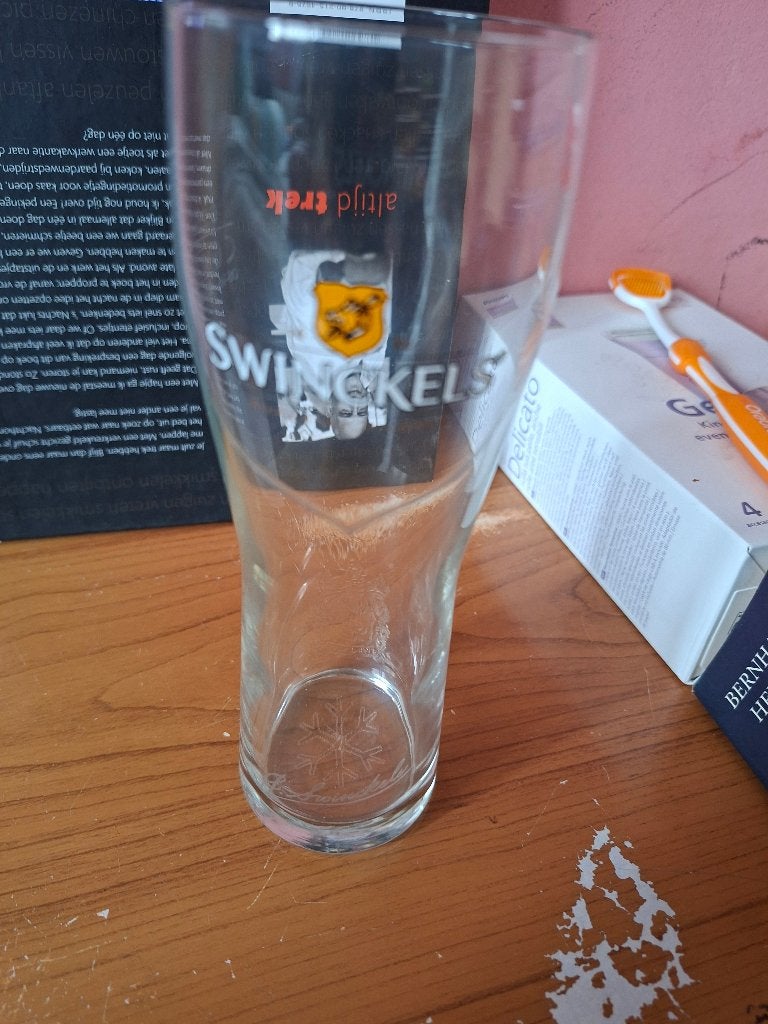bierglas Swinckels, Ophalen of Verzenden, Zo goed als nieuw, Glas of Glazen, Overige merken