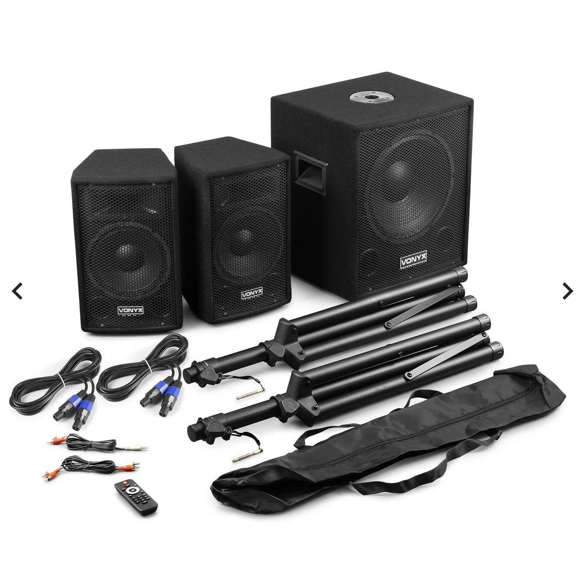 Vonyx VX0812BT geluidsinstallatie met Bluetooth, Draagbaar, Zo goed als nieuw, Speakers, Ophalen