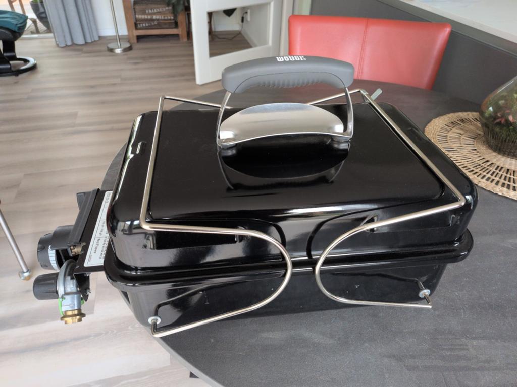 Weber gasbarbecue met gasbus, zo goed als nieuw, Ophalen of Verzenden, Zo goed als nieuw, Weber