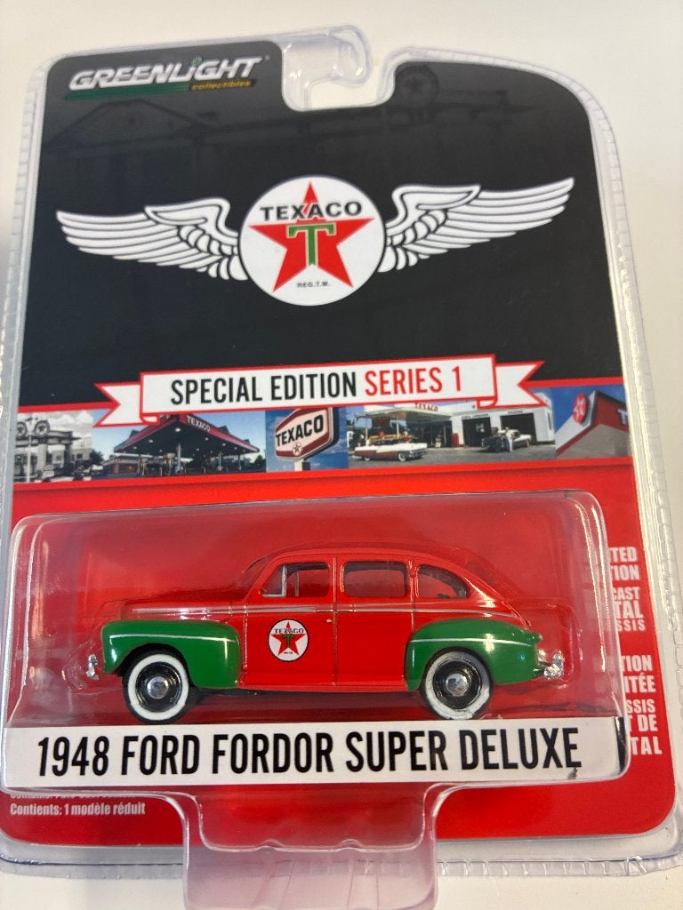 88833: Ford Fordor Super Deluxe - Texaco - 1948 - Greenlight, Auto, Nieuw, Ophalen of Verzenden, Bachsatztstr. 54 D 72131 Ofterdingen, Germany
