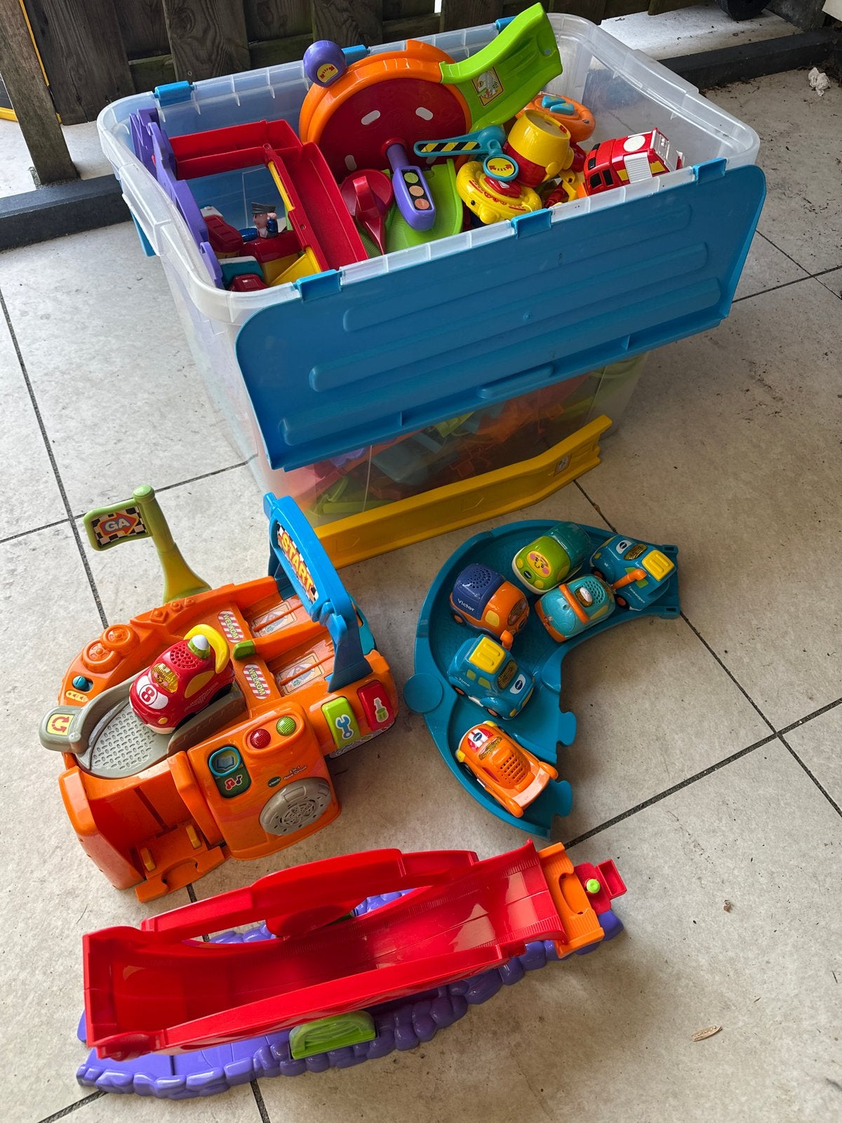Grote set VTech Toet Toet Auto's en Zoef Zoef Dieren, Ophalen, Gebruikt