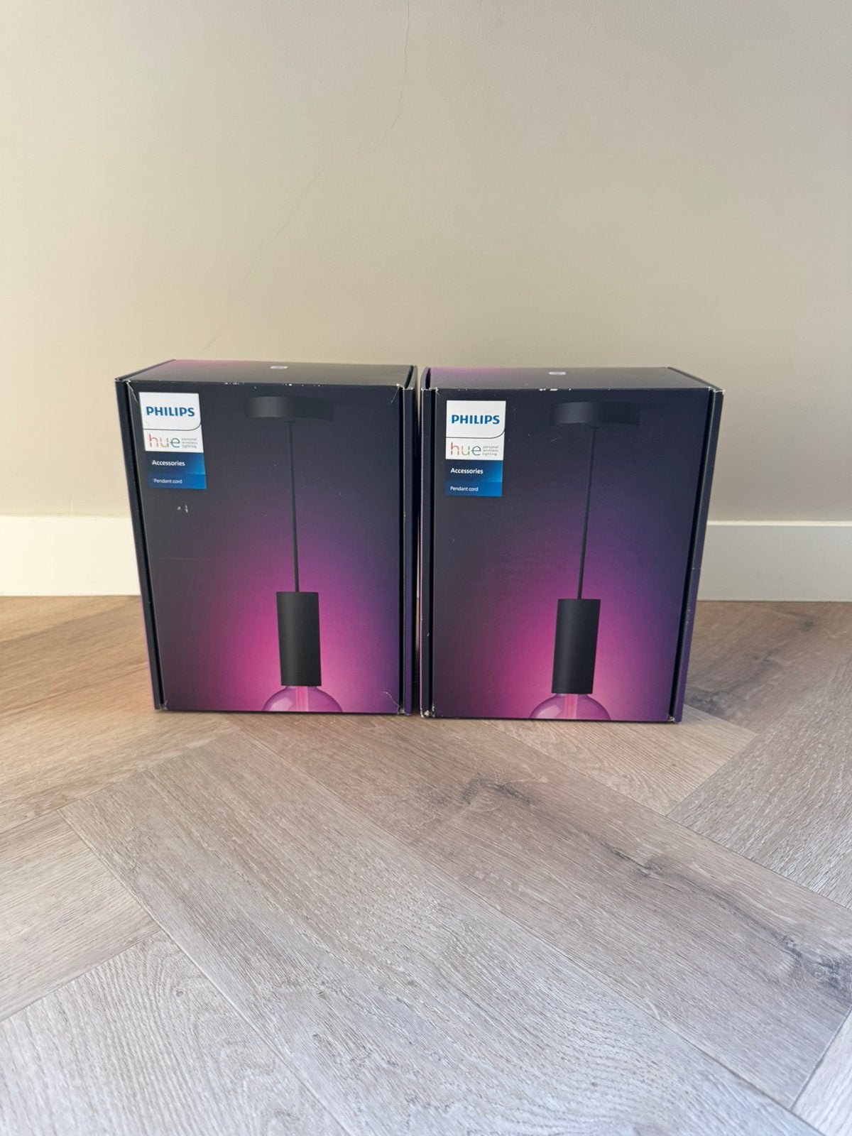 Philips Hue Hanglamp koord 2x, Ophalen of Verzenden, Zo goed als nieuw