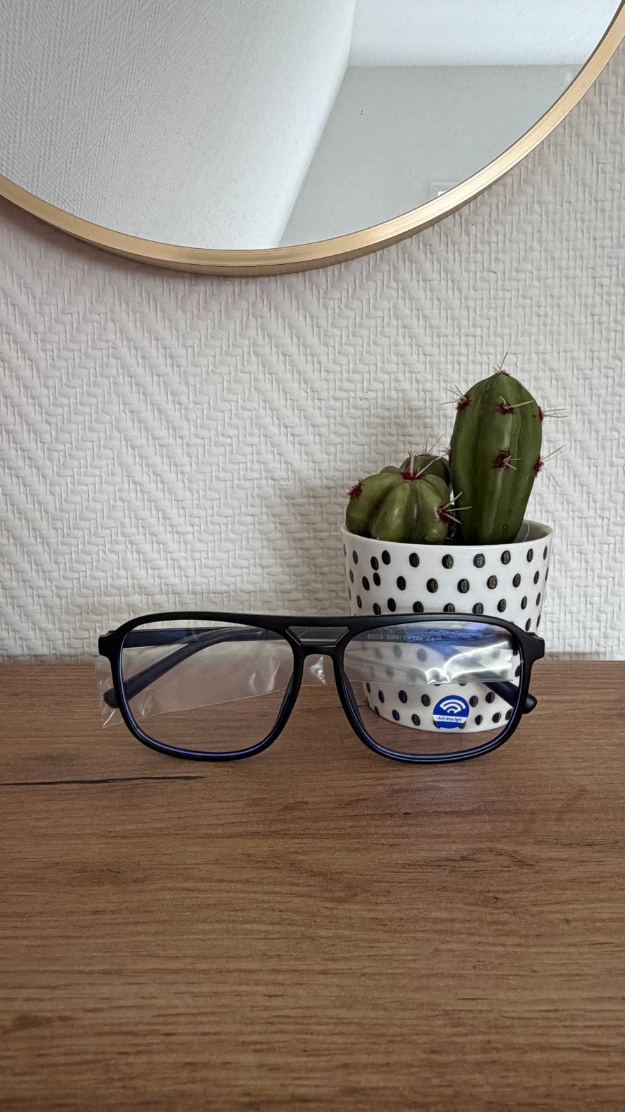 Retro Aviator Computerbril Zwart Beeldschermbril (Nieuw), Overige merken, Zwart, Nieuw, Ophalen of Verzenden