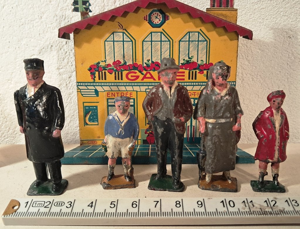 M spoor 1 tinnen Pixyland Britse passagiers conducteur, 1930, Ophalen of Verzenden