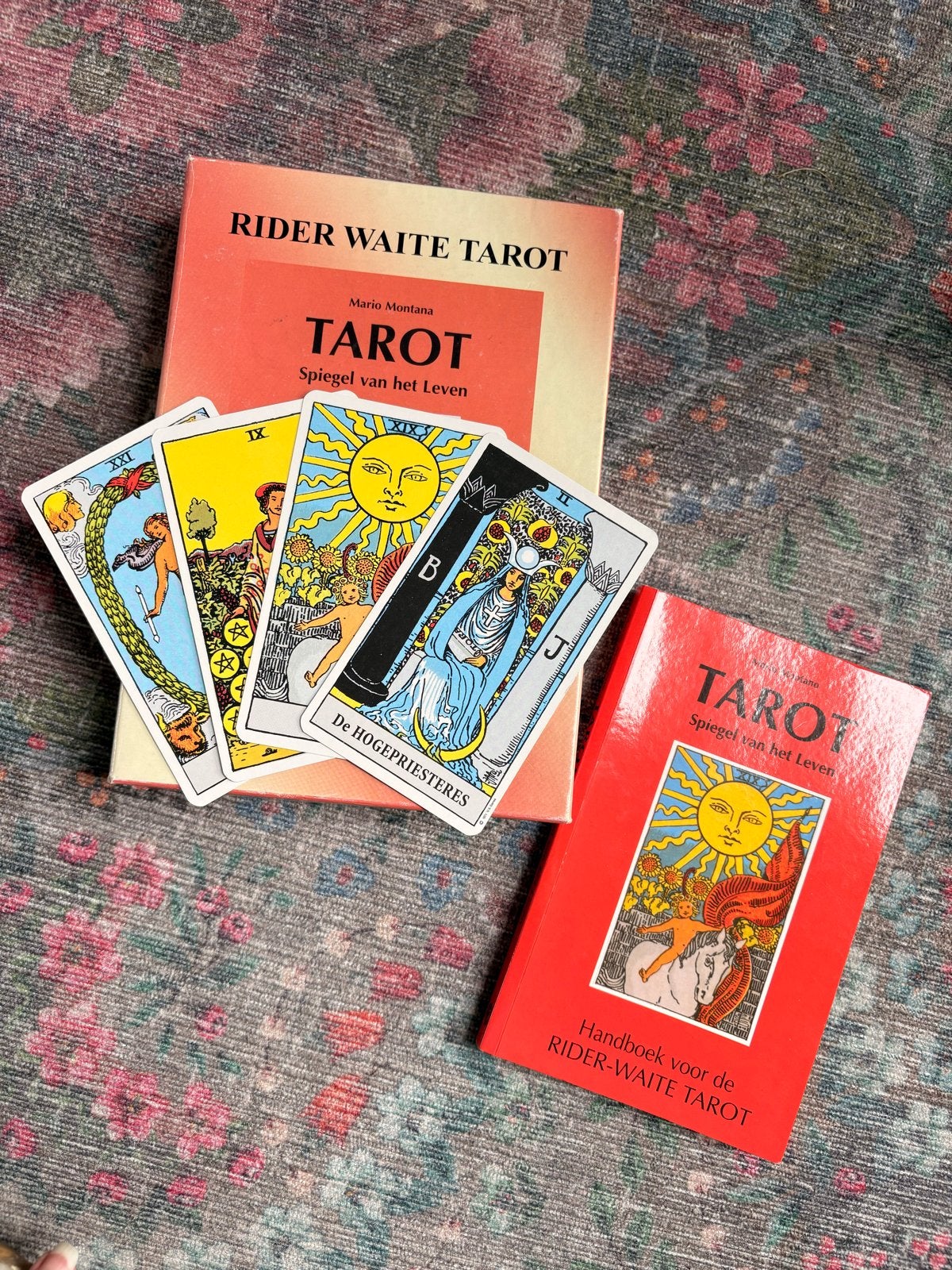 Rider Waite Tarot Set: Spiegel van het Leven, Ophalen, Zo goed als nieuw, Tarot of Kaarten leggen, Instructieboek