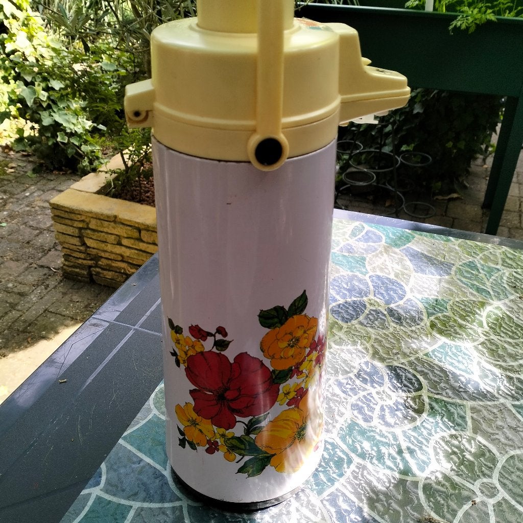 thermoskan vintage, Ophalen of Verzenden, Metaal, Meerkleurig, Overige typen