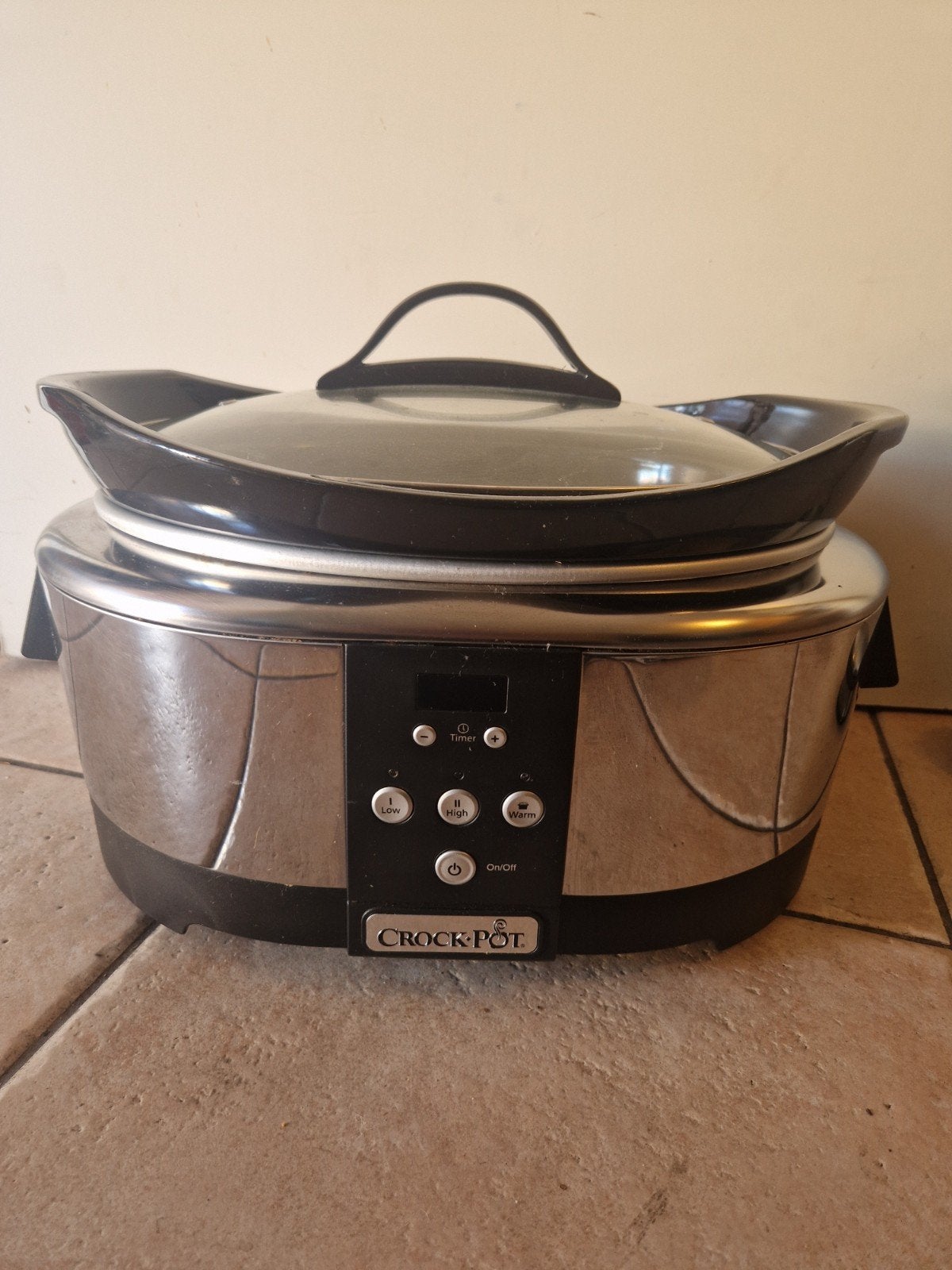 Crock Pot slowcooker 5.7L, Ophalen, Timer