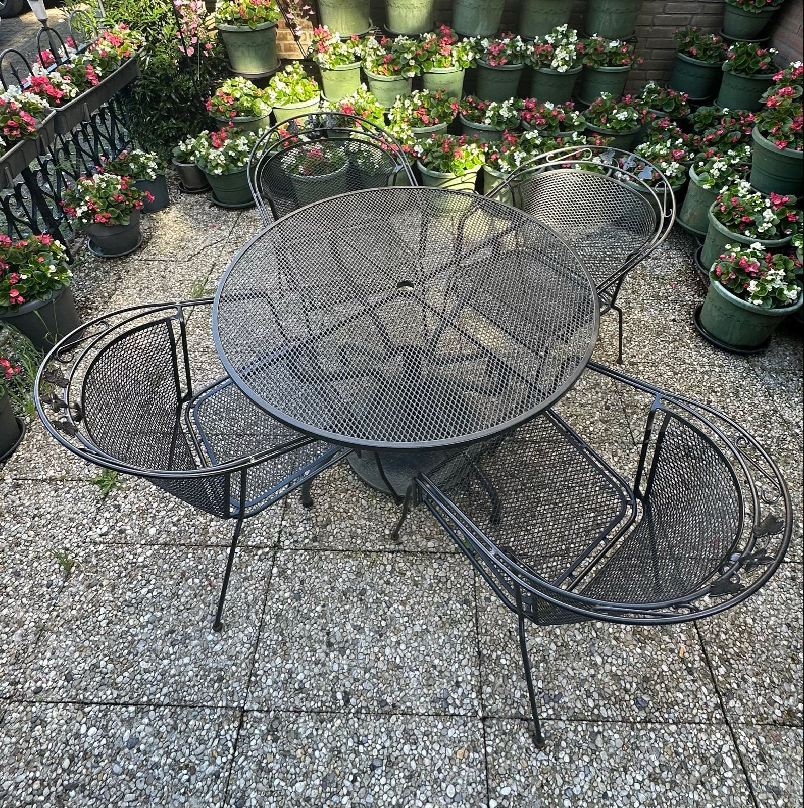 Metalen tuinset Engarden by Kettler Toledo met kussens, Tuin en Terras, Tuinsets en Loungesets, Ophalen, Gebruikt, Eettafel, Tuinset