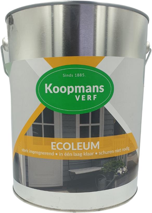 Koopmans Ecoleum Zwart 5 liter, 5 tot 10 liter, Zwart, Nieuw, Beits