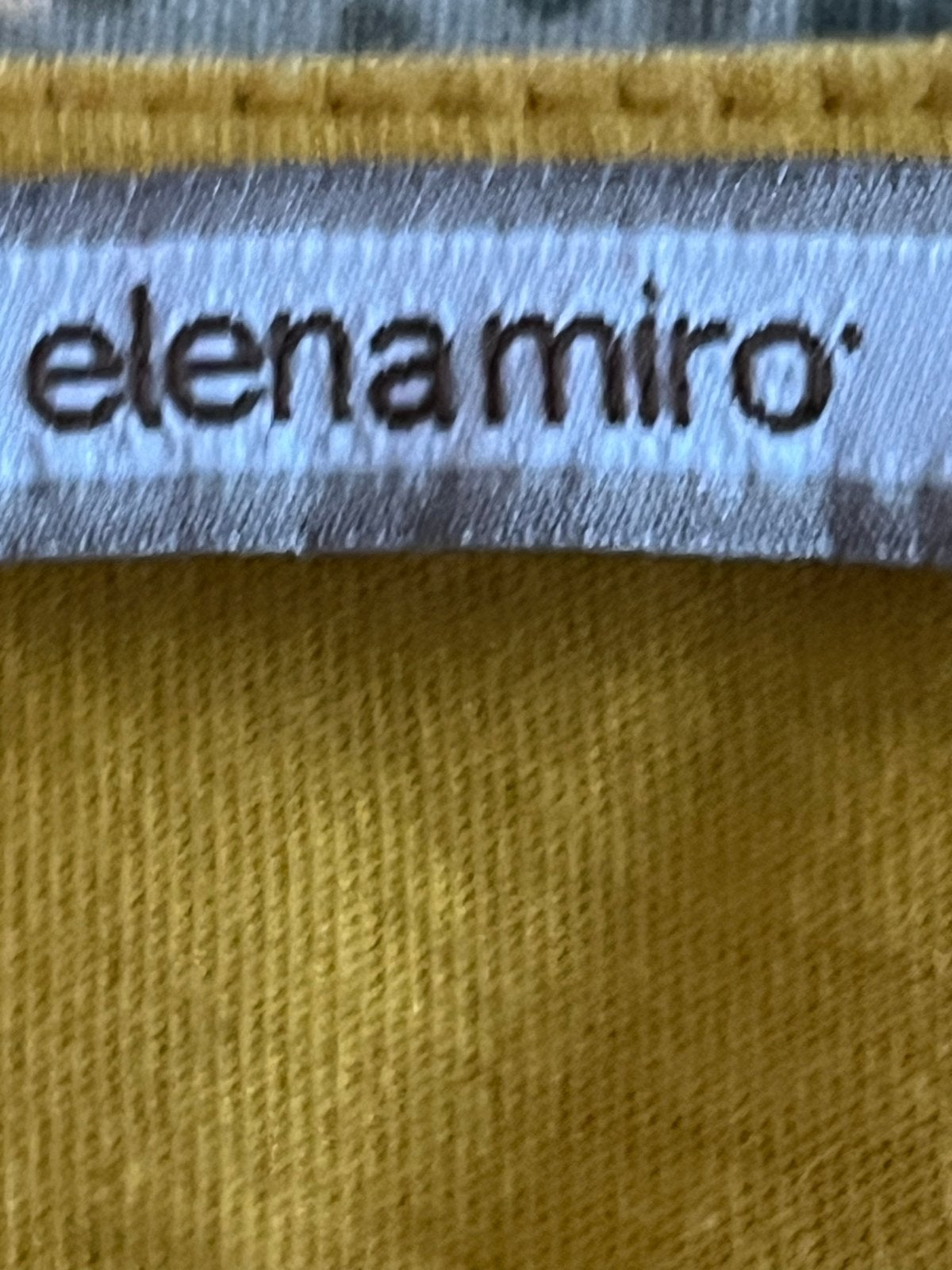 Elena Miro zonnig geel top met kanten V-hals, Verzenden, Geel, Maat 42/44 (L), Zo goed als nieuw