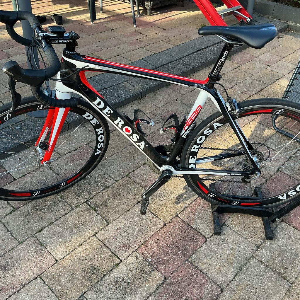 Prachtige De Rosa racefiets 16 inch met hoge flens wielen, Ophalen of Verzenden, Gebruikt, Overige maten, Overige merken