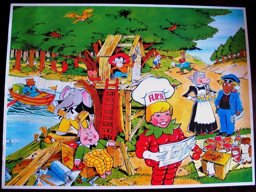 Flipje van Tiel poster 1970  unieke poster, Verzenden, Deurposter of groter, Rechthoekig Liggend, Nieuw