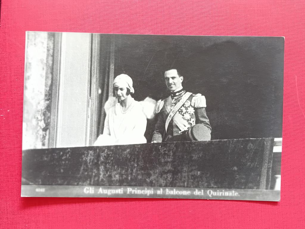 Ansichtkaart Koninklijk paar Italië, Ophalen of Verzenden, Zo goed als nieuw, Kaart, Foto of Prent